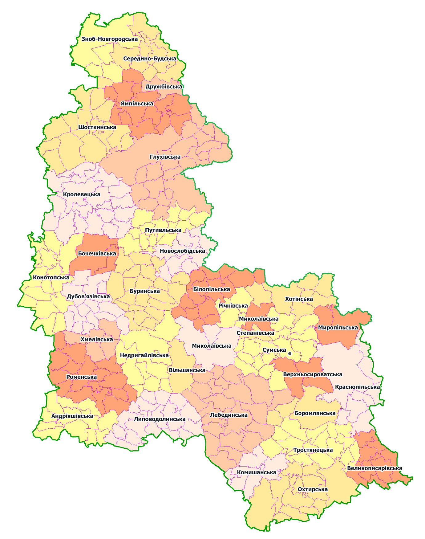 sumy oblast map 2020